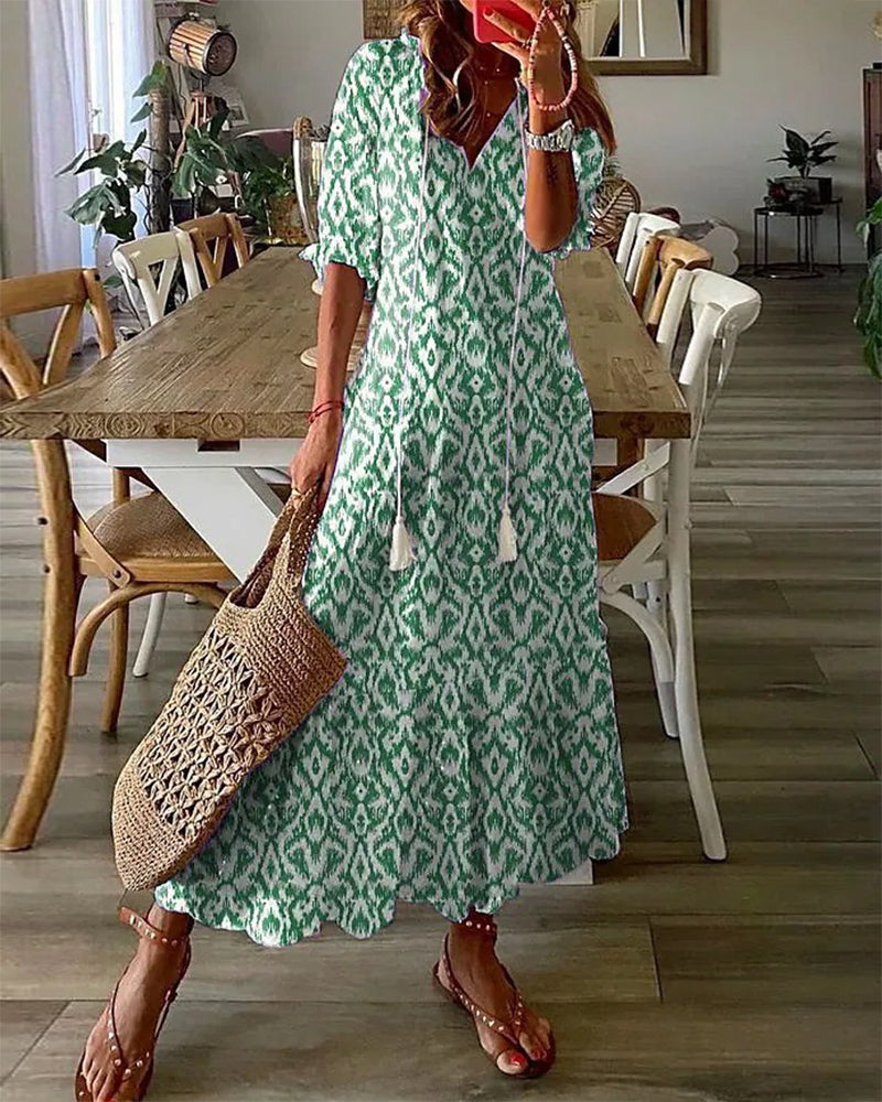 Brigid | Boho Dress with Tummy Cover